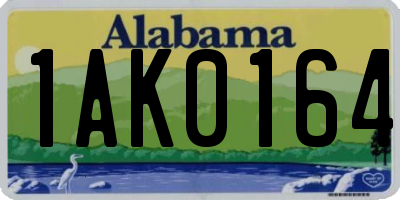 AL license plate 1AK0164