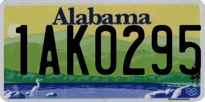 AL license plate 1AK0295