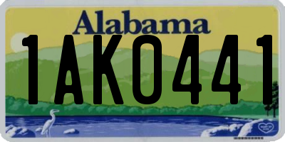 AL license plate 1AK0441