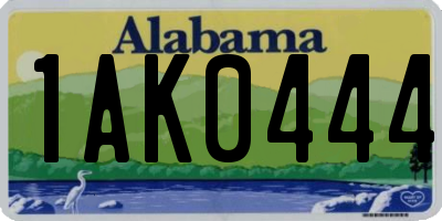 AL license plate 1AK0444