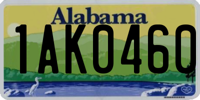 AL license plate 1AK0460