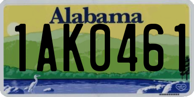 AL license plate 1AK0461