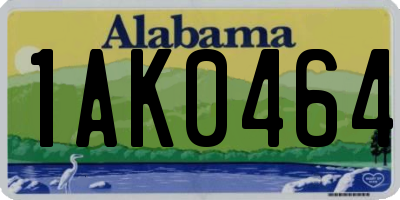 AL license plate 1AK0464