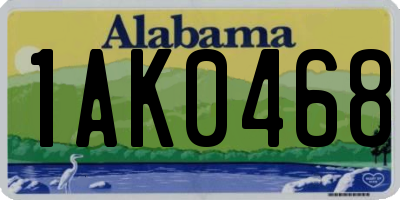AL license plate 1AK0468