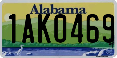 AL license plate 1AK0469