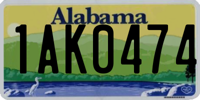 AL license plate 1AK0474