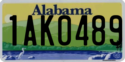 AL license plate 1AK0489