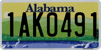 AL license plate 1AK0491