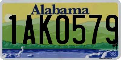 AL license plate 1AK0579