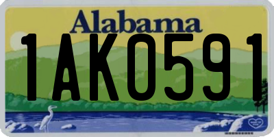 AL license plate 1AK0591