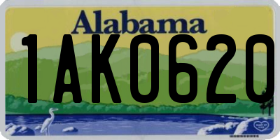 AL license plate 1AK0620