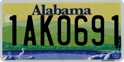 AL license plate 1AK0691