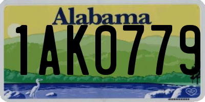 AL license plate 1AK0779