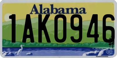 AL license plate 1AK0946