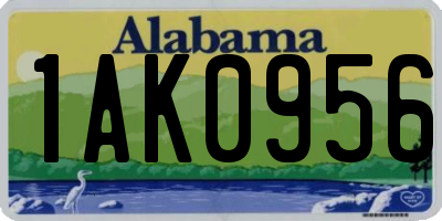 AL license plate 1AK0956
