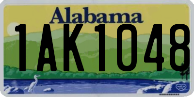 AL license plate 1AK1048