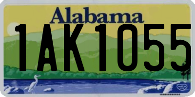 AL license plate 1AK1055
