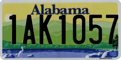 AL license plate 1AK1057