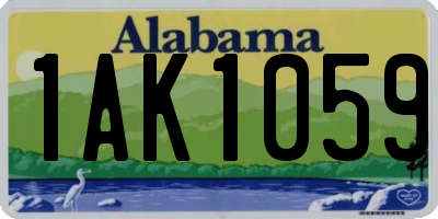 AL license plate 1AK1059