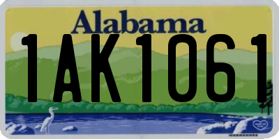 AL license plate 1AK1061