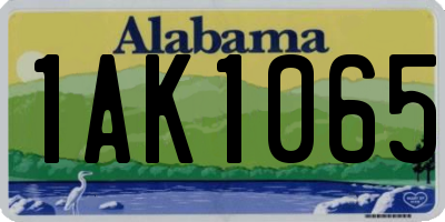 AL license plate 1AK1065