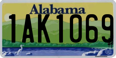 AL license plate 1AK1069