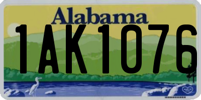 AL license plate 1AK1076