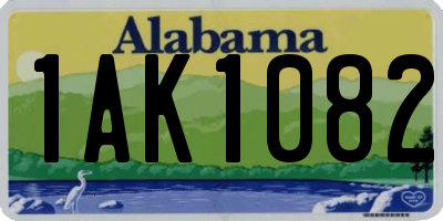 AL license plate 1AK1082