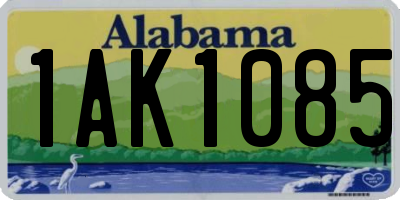 AL license plate 1AK1085