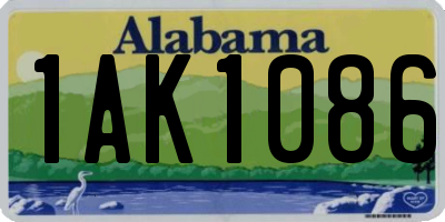 AL license plate 1AK1086