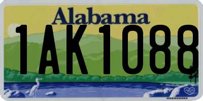AL license plate 1AK1088