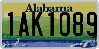 AL license plate 1AK1089