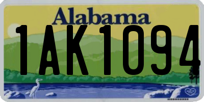 AL license plate 1AK1094