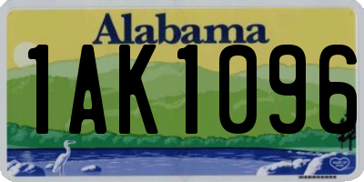 AL license plate 1AK1096