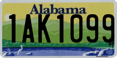 AL license plate 1AK1099
