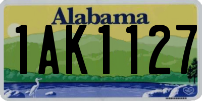 AL license plate 1AK1127