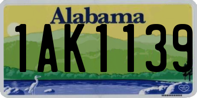 AL license plate 1AK1139