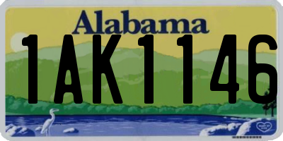 AL license plate 1AK1146