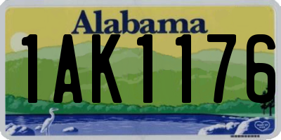 AL license plate 1AK1176