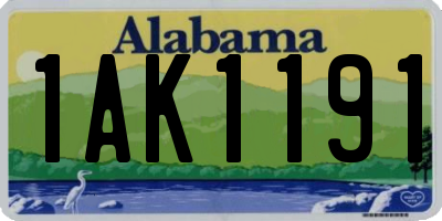 AL license plate 1AK1191