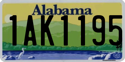 AL license plate 1AK1195