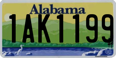 AL license plate 1AK1199