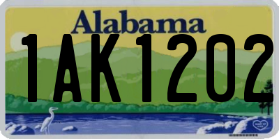 AL license plate 1AK1202