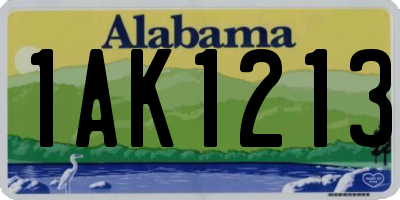 AL license plate 1AK1213