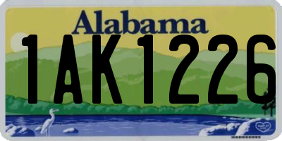 AL license plate 1AK1226