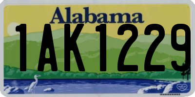 AL license plate 1AK1229