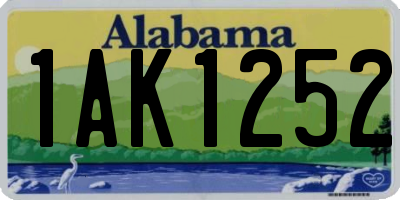 AL license plate 1AK1252