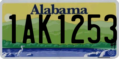 AL license plate 1AK1253