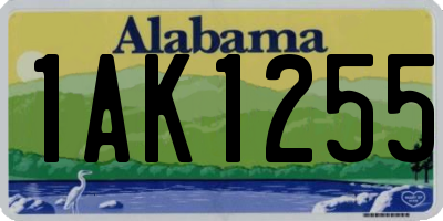 AL license plate 1AK1255