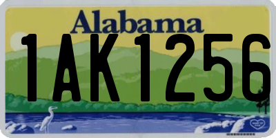 AL license plate 1AK1256